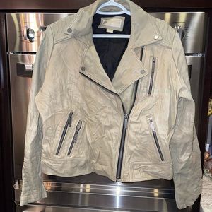 Michael Kors real leather moto jacket